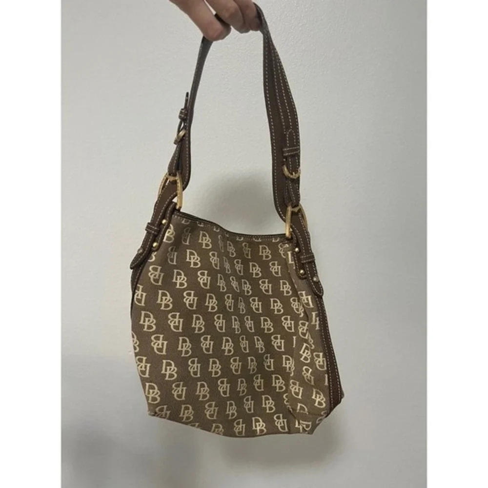 Dooney & Bourke DB Monogram‎ Hobo Bag Shoulder Bag Y2K Purse